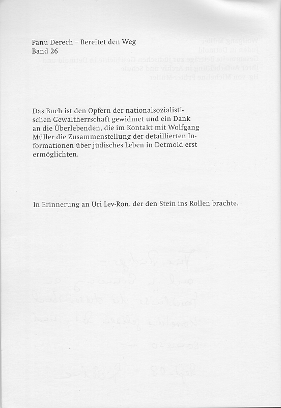 Seite 2, Panu Derech Bd. 26